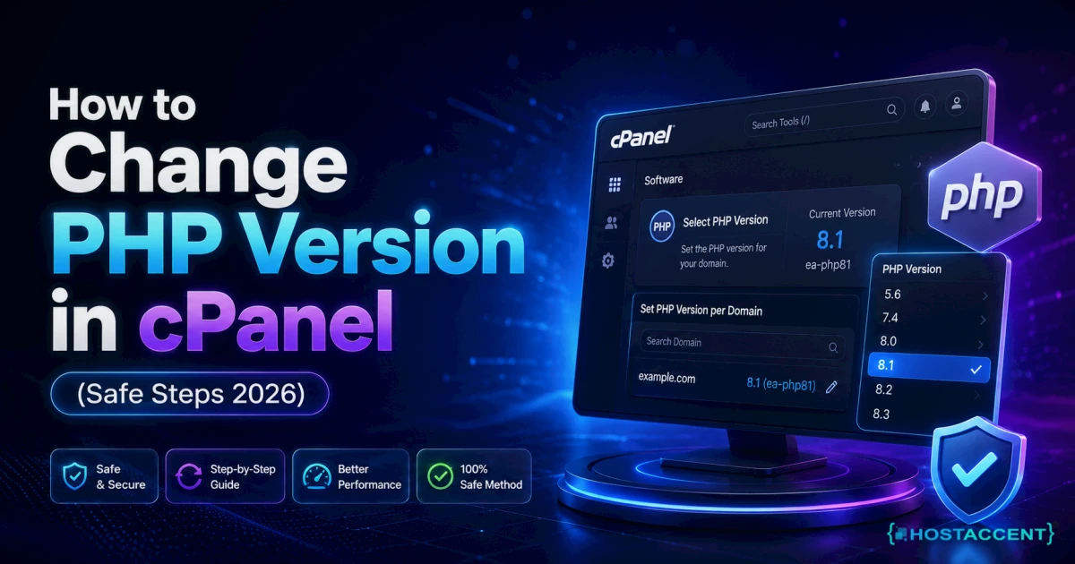 How to Change PHP Version in cPanel (Safe Steps 2026)