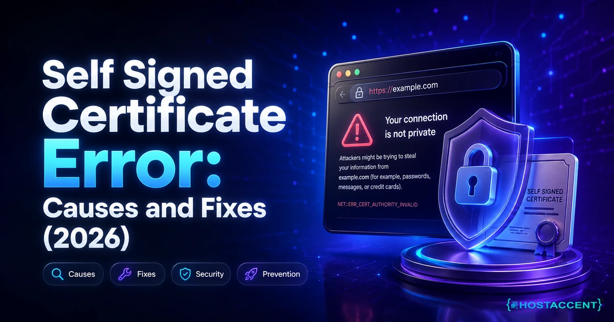 Self Signed Certificate Error: Causes and Fixes (2026)