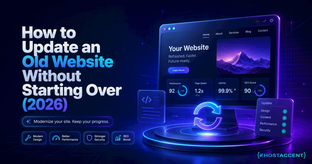 How to Update an Old Website Without Starting Over (2026)